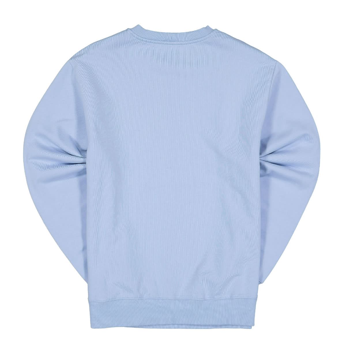 Helmut Lang Layer Logo Crew Sweater Blue Detail view 2 | Gate
