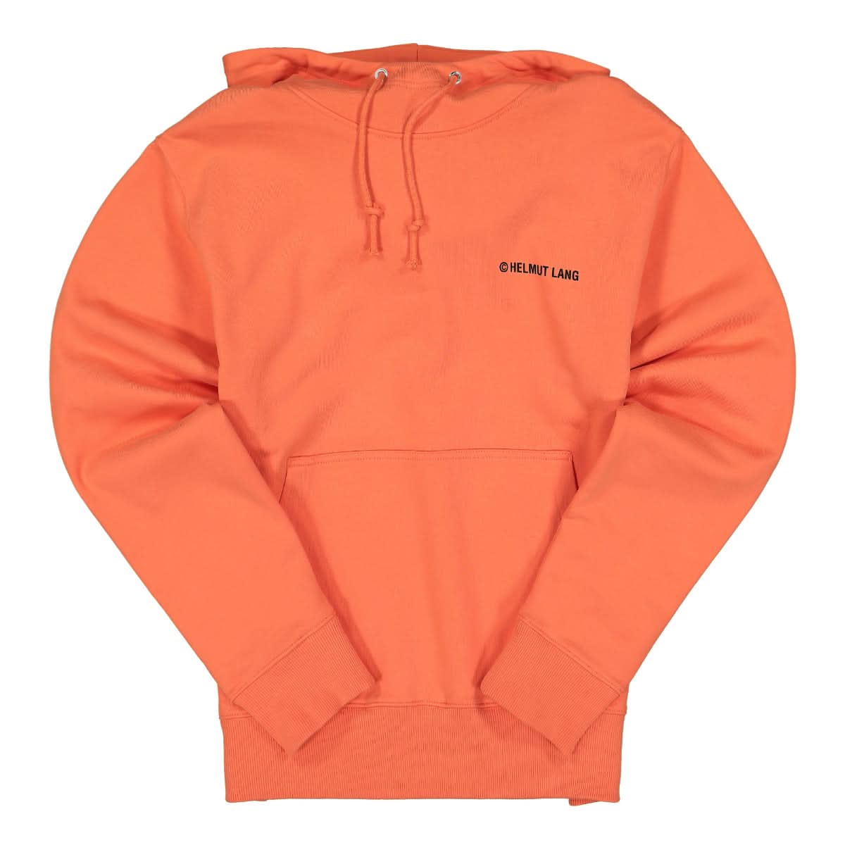 Helmut Lang Logo Mask Hoodie Orange Detail view 1 | Gate