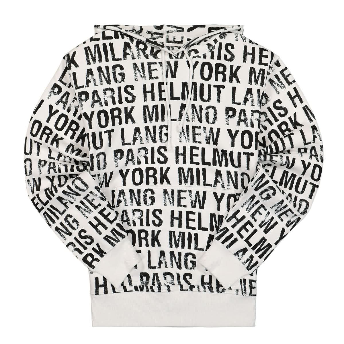 Helmut Lang All Over Hoodie Black,White Detail view 1 | Gate