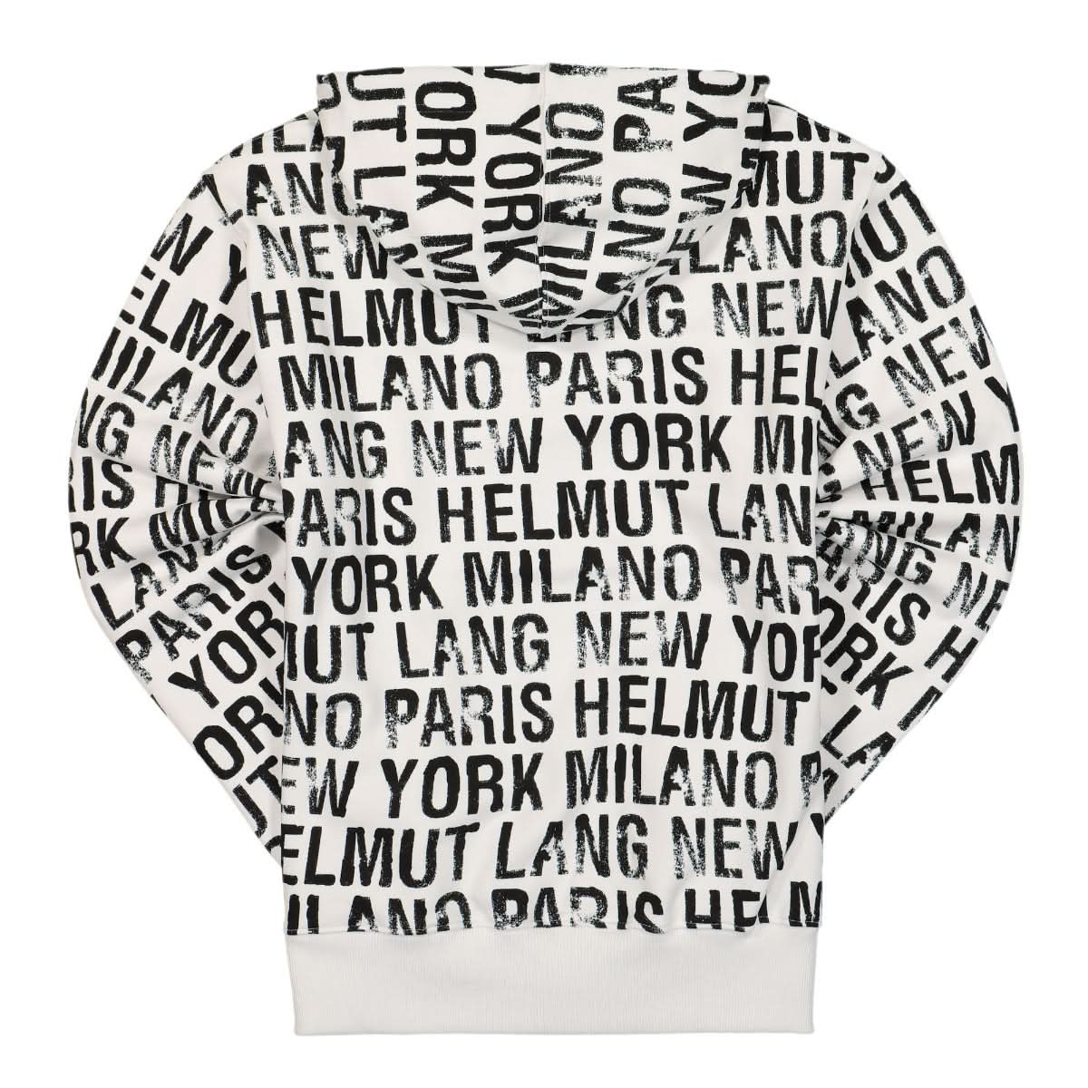 Helmut Lang All Over Hoodie Black,White Detail view 2 | Gate