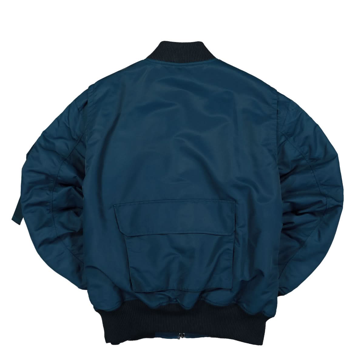 Helmut Lang Nylon Bomber Blue Detail view 3 | Gate