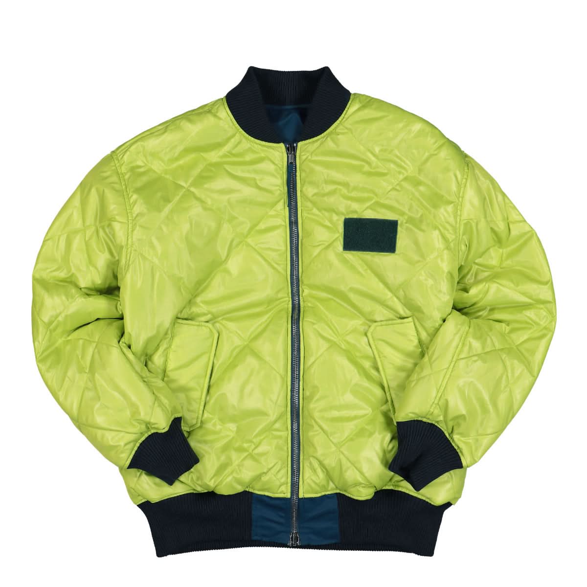 Helmut Lang Nylon Bomber Blue Detail view 2 | Gate