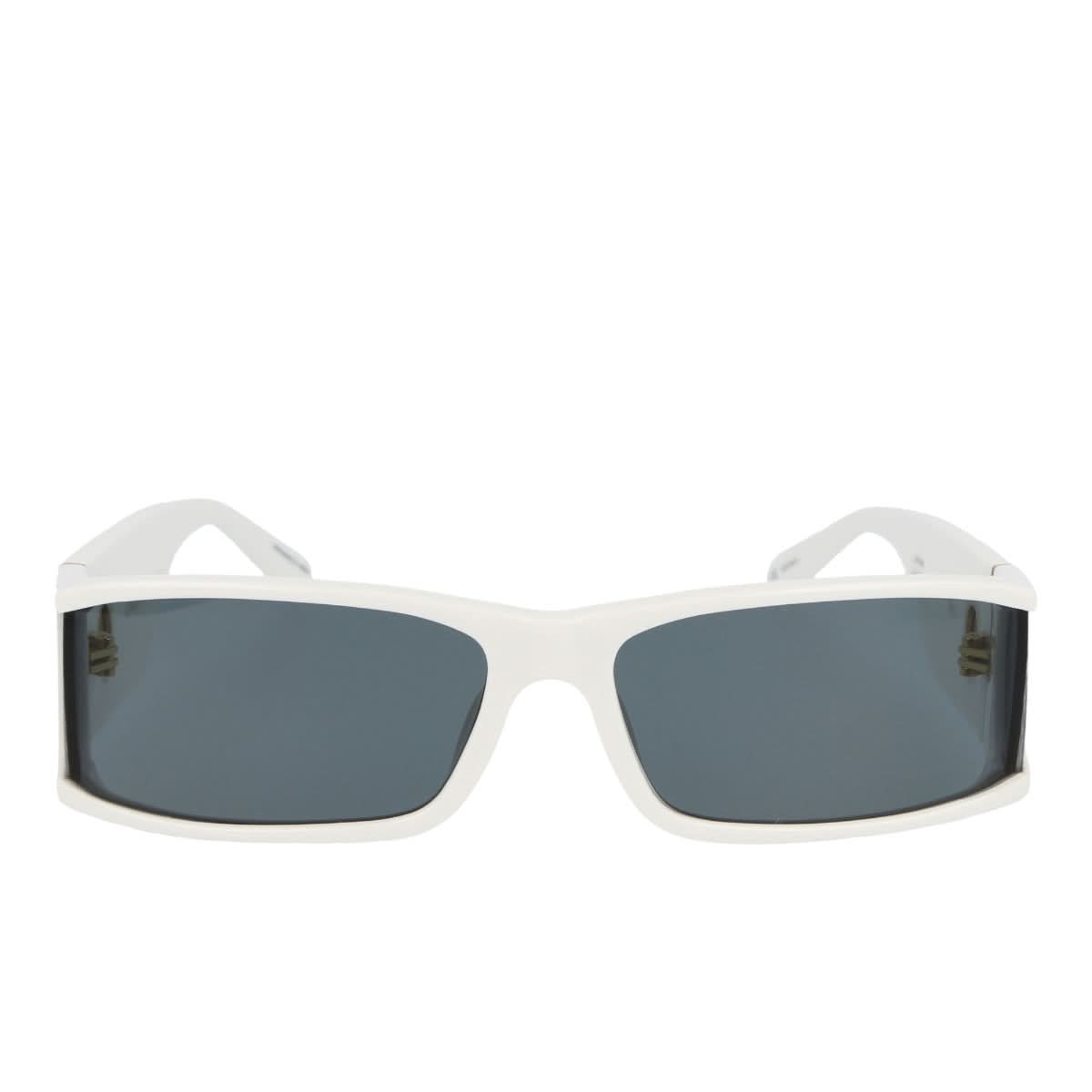 Linda Farrow Mya Rectangular Sun Glasses Grey,White Detail view 1 | Gate