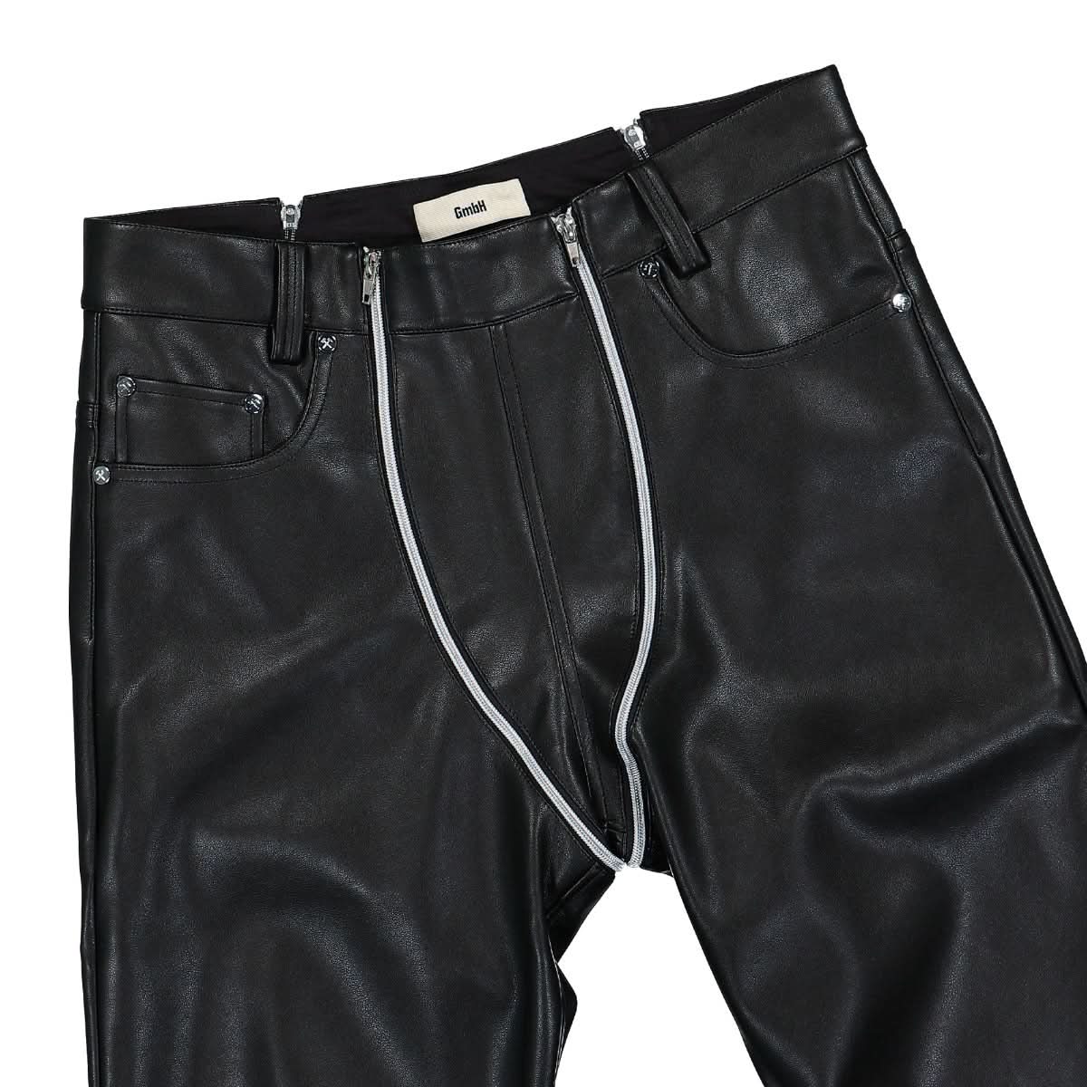 GmbH Trousers With Double Zip Black Detail view 4 | Gate