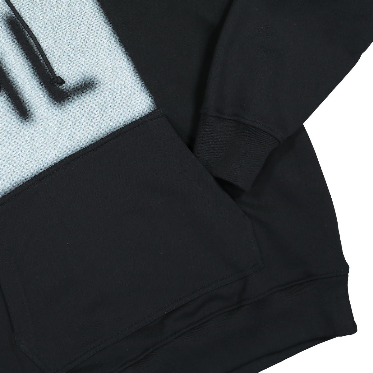 Helmut Lang Blur Hoodie Black Detail view 4 | Gate