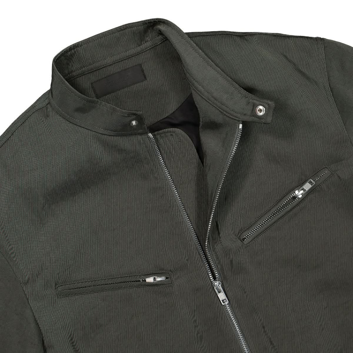 Helmut Lang Nylon Moto Flight Jacket Black Detail view 3 | Gate