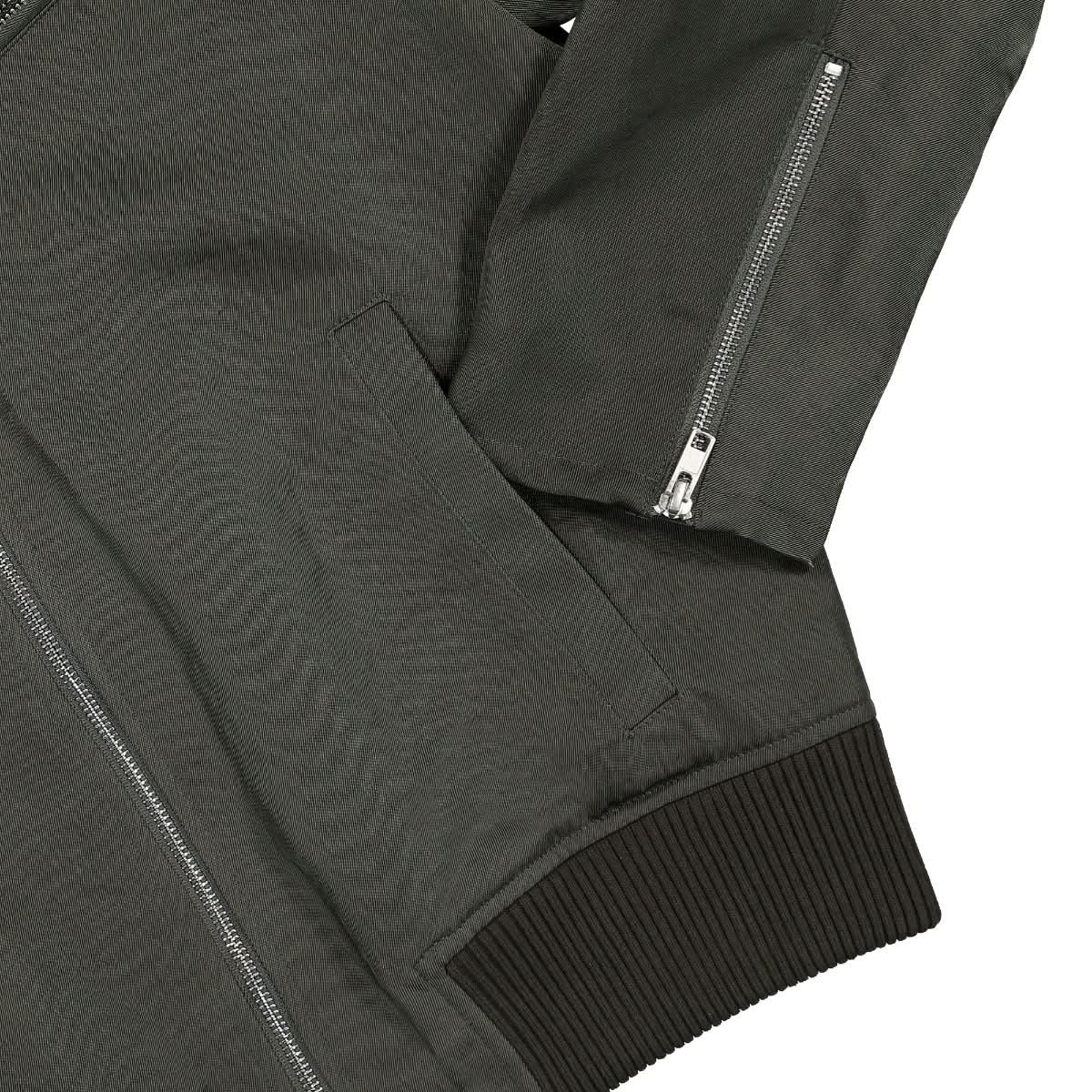 Helmut Lang Nylon Moto Flight Jacket Black Detail view 4 | Gate