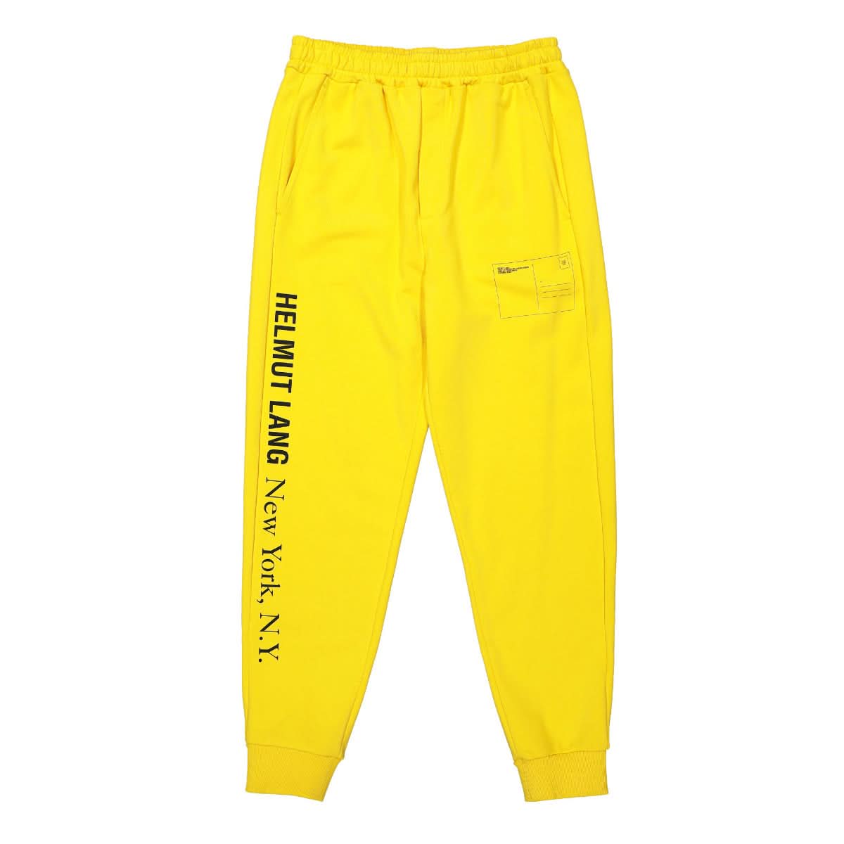 Helmut Lang New York Postcard Jogger Yellow Detail view 1 | Gate