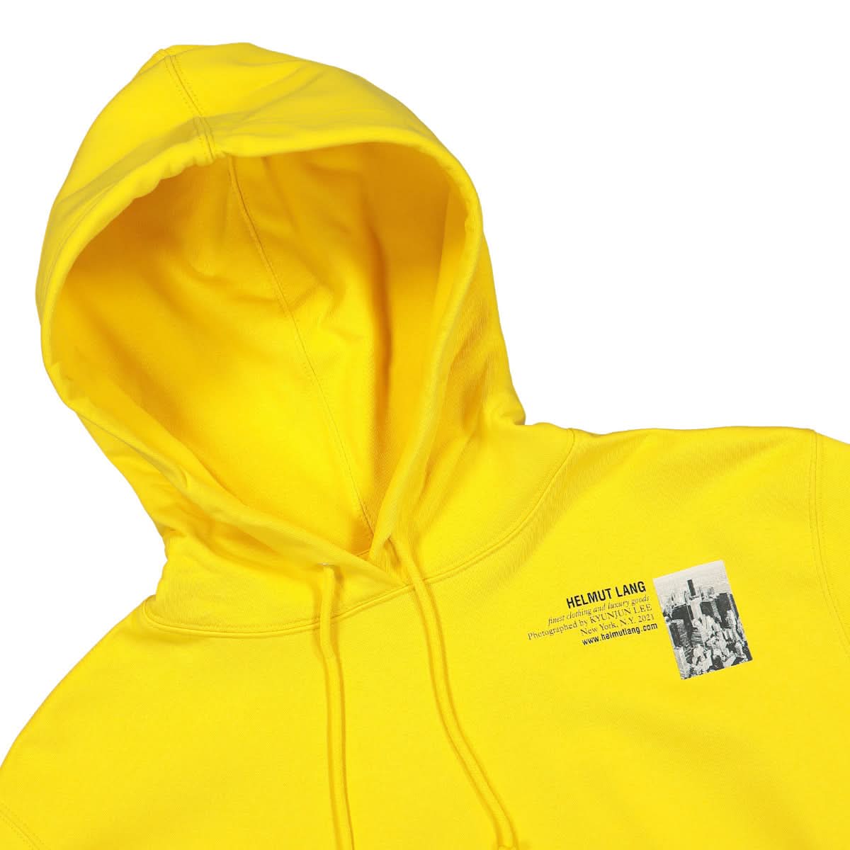 Helmut Lang New York Hoodie Yellow Detail view 3 | Gate