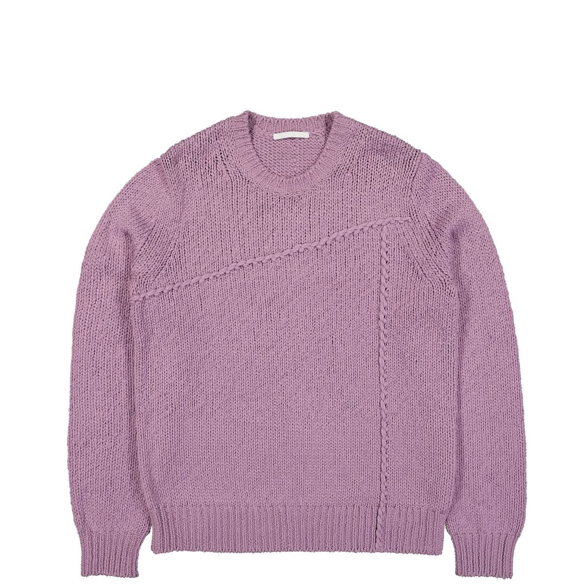 Helmut Lang Seamed Crewneck Sweater Pink,Purple Detail view 1 | Gate