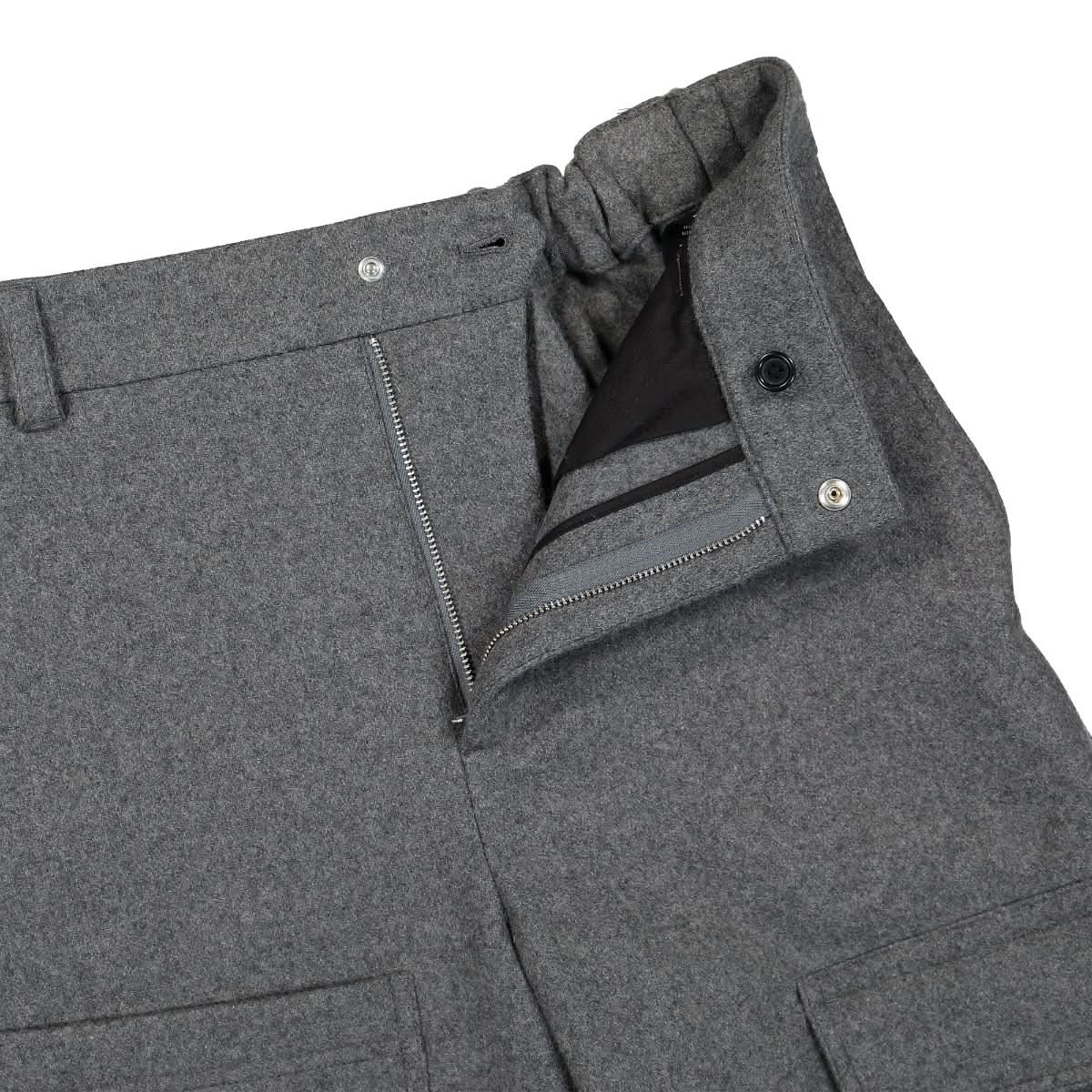 Helmut Lang Flannel Pant Grey Detail view 4 | Gate