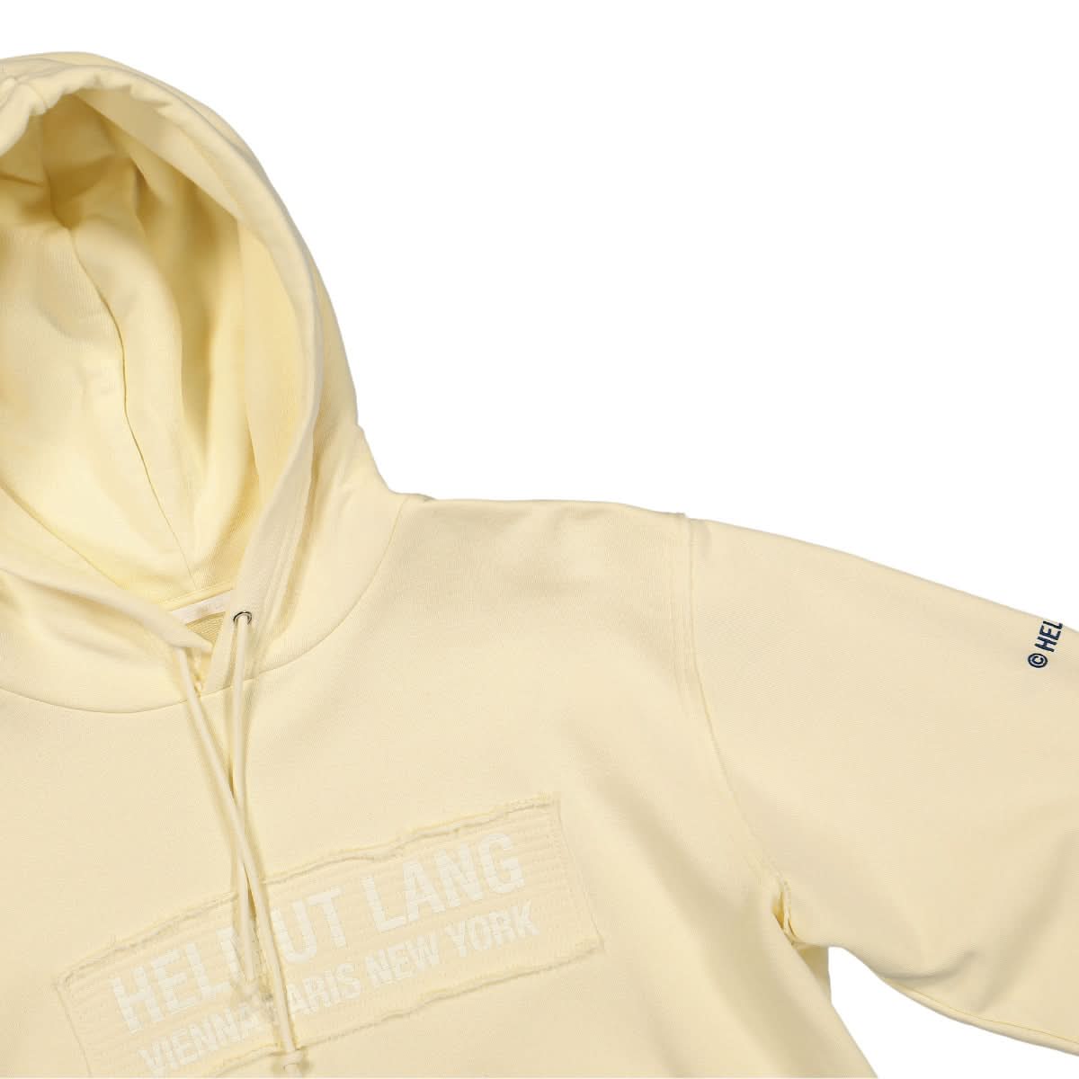 Helmut Lang Trapunto Hoodie Beige Detail view 5 | Gate