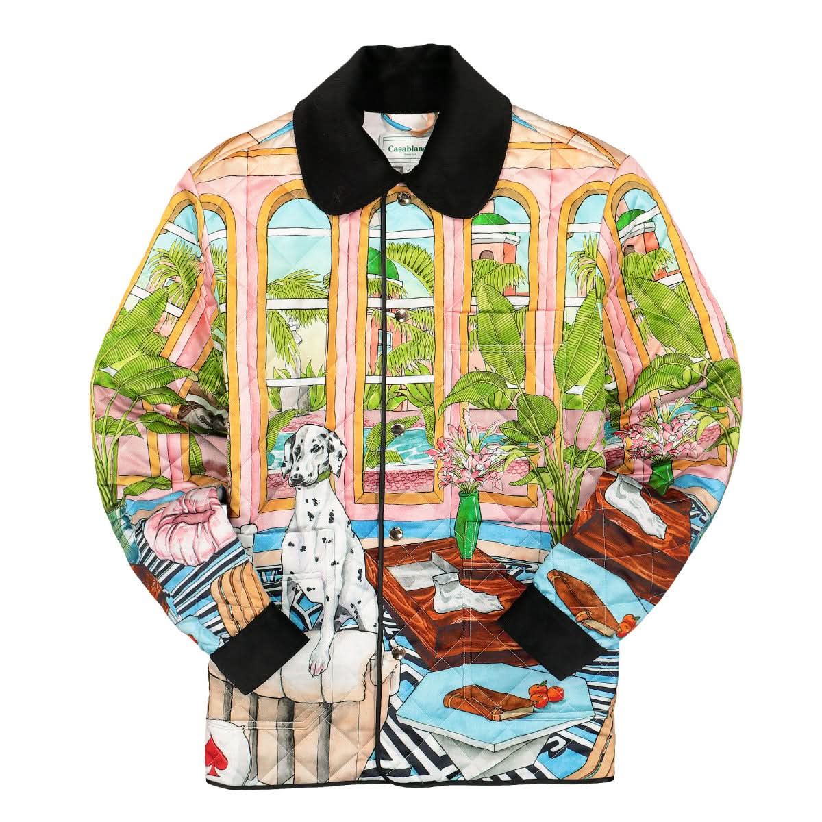 Casablanca Dream House Quilted Hunting Jacket Multicolor Detail view 1 | Gate