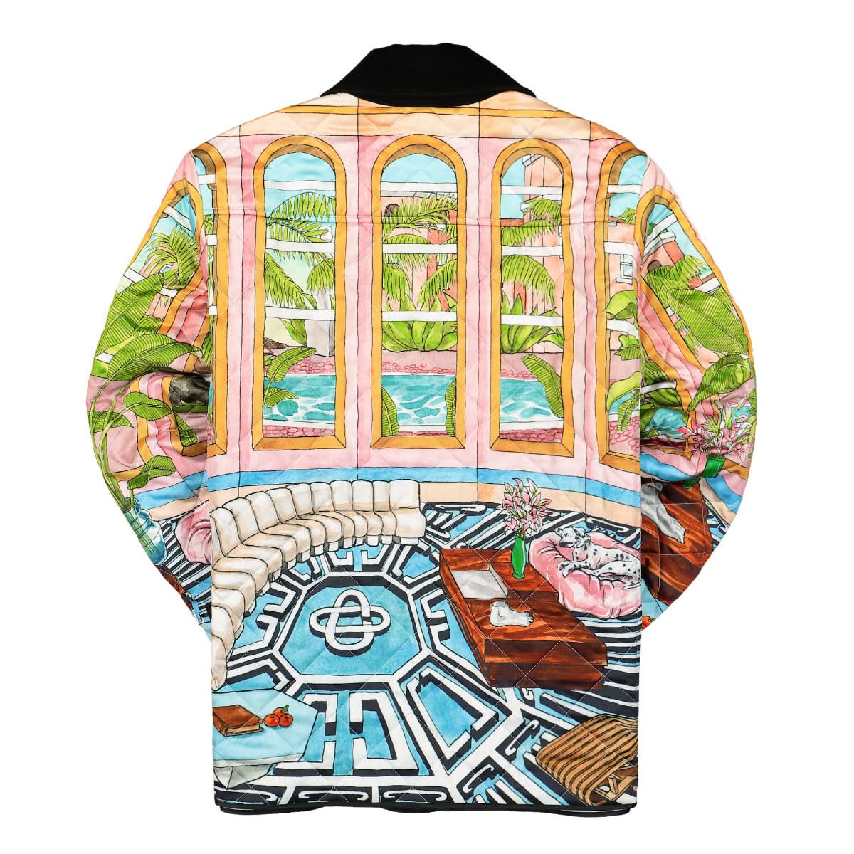 Casablanca Dream House Quilted Hunting Jacket Multicolor Detail view 2 | Gate