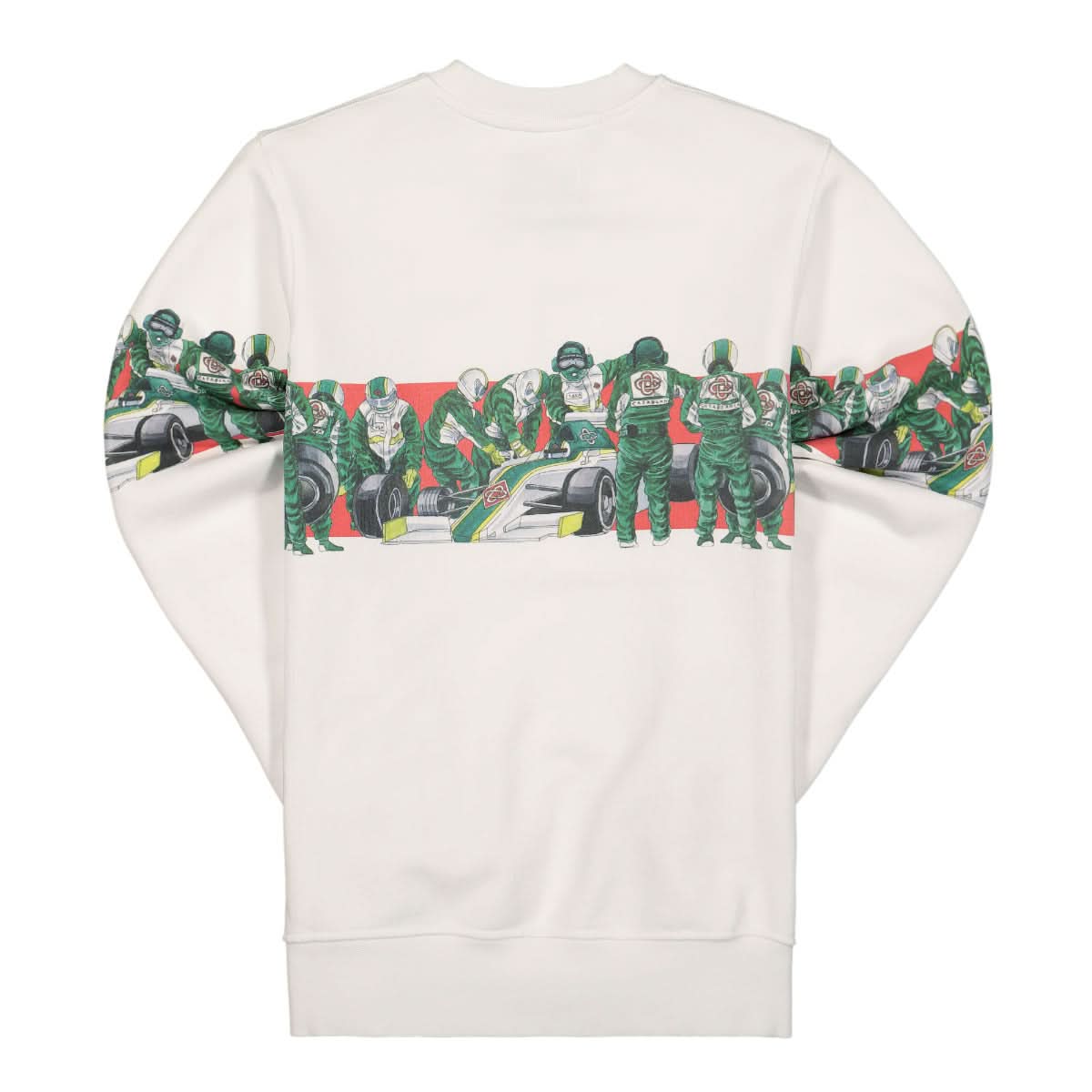 Casablanca Pit Crew Printed Sweatshirt White Detail view 2 | Gate