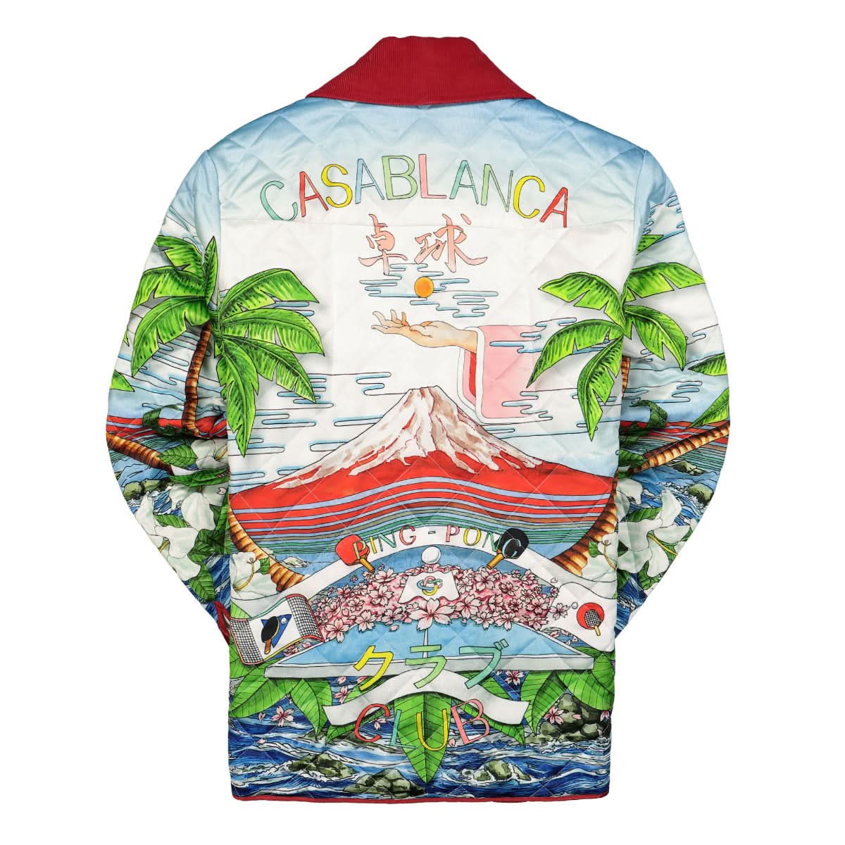 Casablanca Printed and Quilted Hunting Jacket Multicolor Detail view 2 | Gate