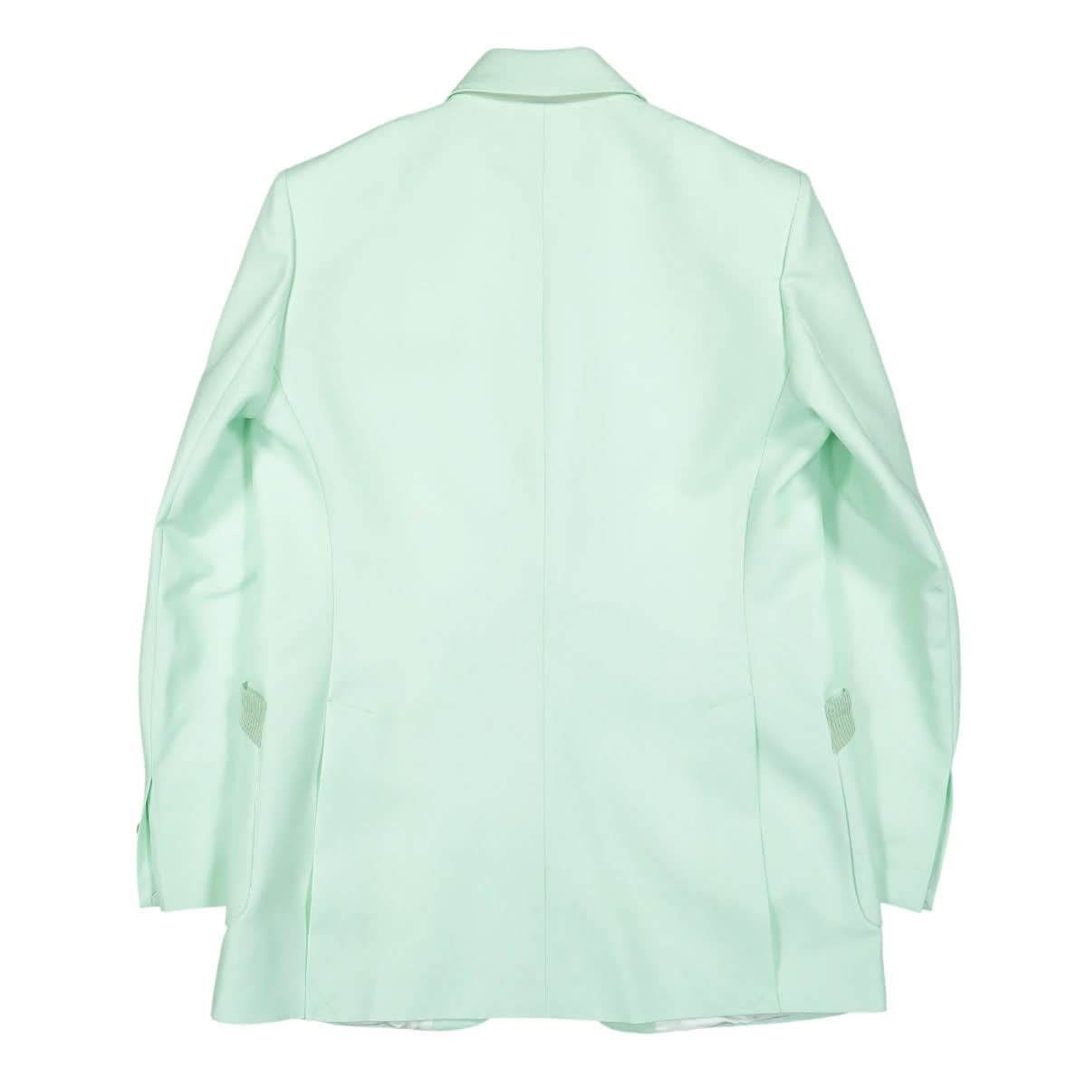 Casablanca Single Breasted Rib Blazer Green Detail view 2 | Gate