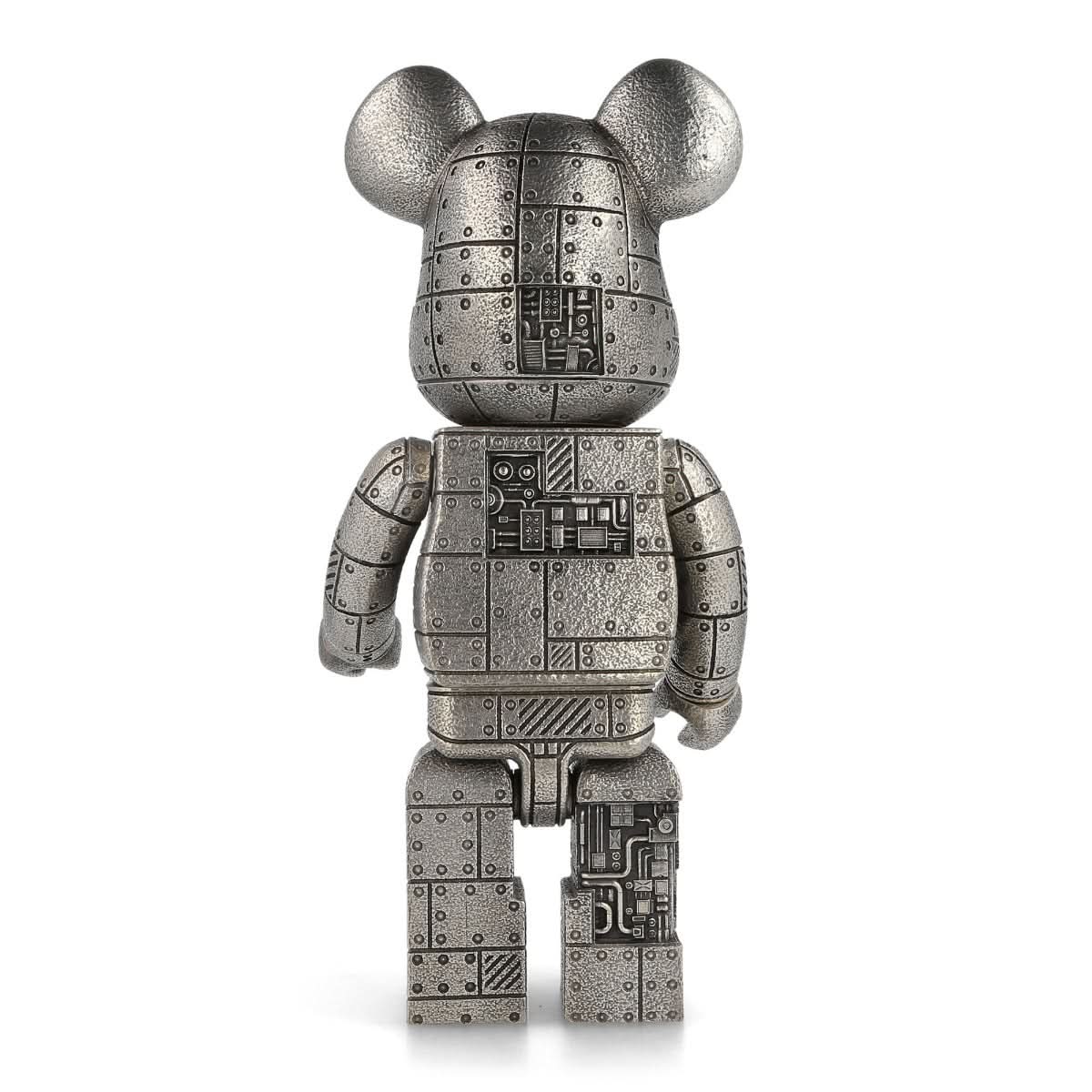 Medicom Be@rbrick Steampunk 400% Silver Detail view 3 | Gate