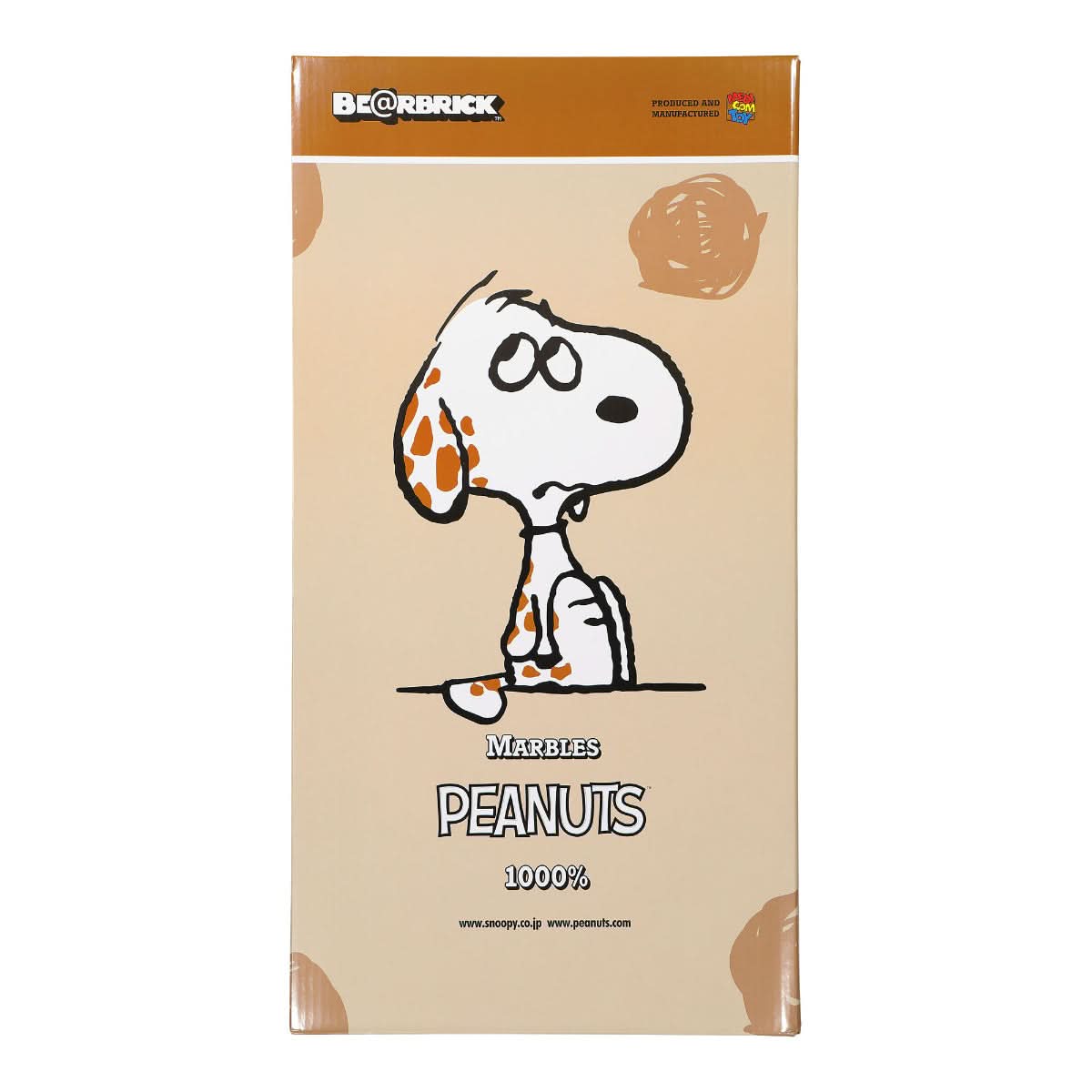 Medicom Be@arbrick Marbles Peanuts 1000% White Detail view 3 | Gate