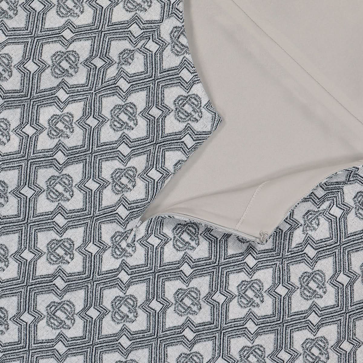 Casablanca Low Back Mini Dress Grey,Blue Detail view 5 | Gate