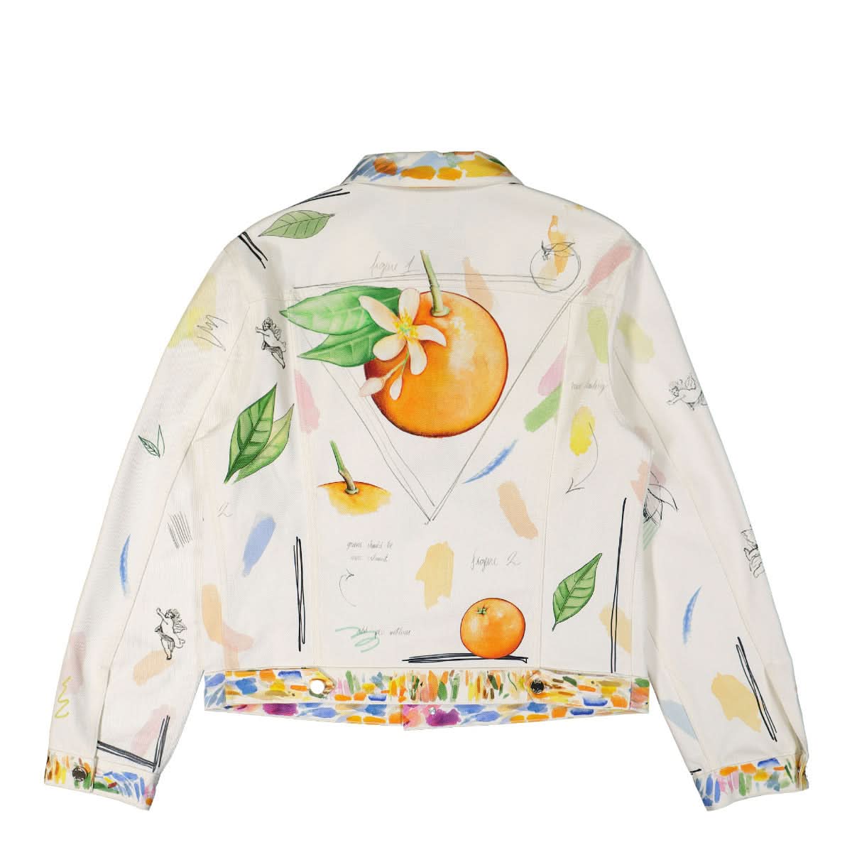 Casablanca Printed Denim Jacket Multicolor Detail view 1 | Gate
