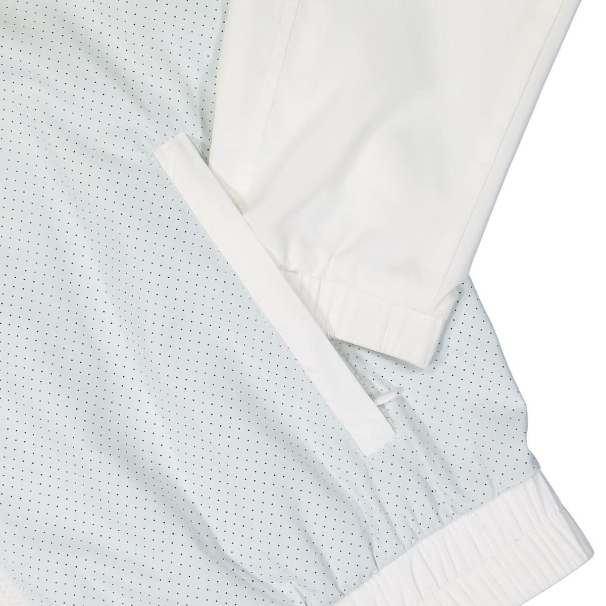 Casablanca Perforated Layered Track Jacket White Detail view 4 | Gate
