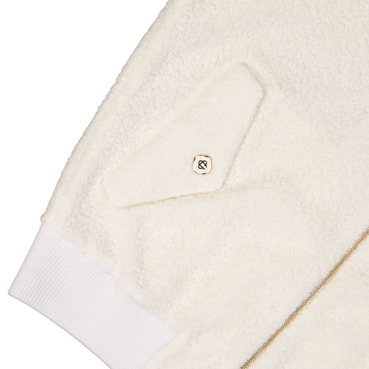Casablanca Caza Terry Track Jacket White Detail view 5 | Gate