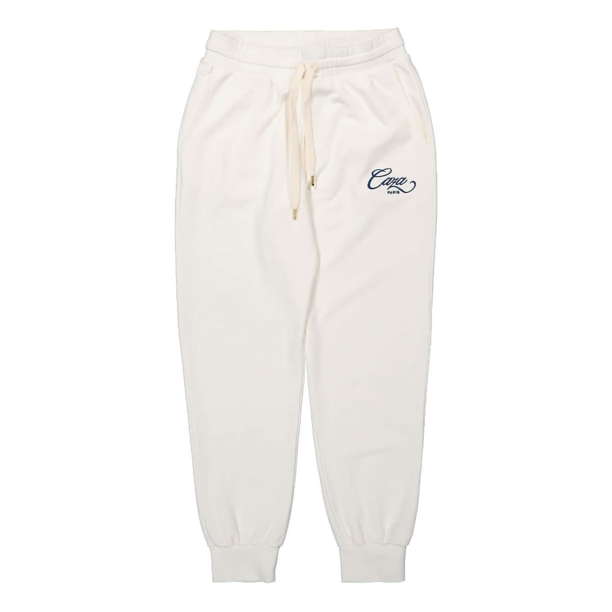 Casablanca Caza Embroidered Sweatpant White Detail view 1 | Gate