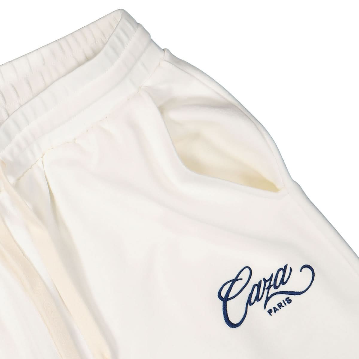 Casablanca Caza Embroidered Sweatpant White Detail view 4 | Gate