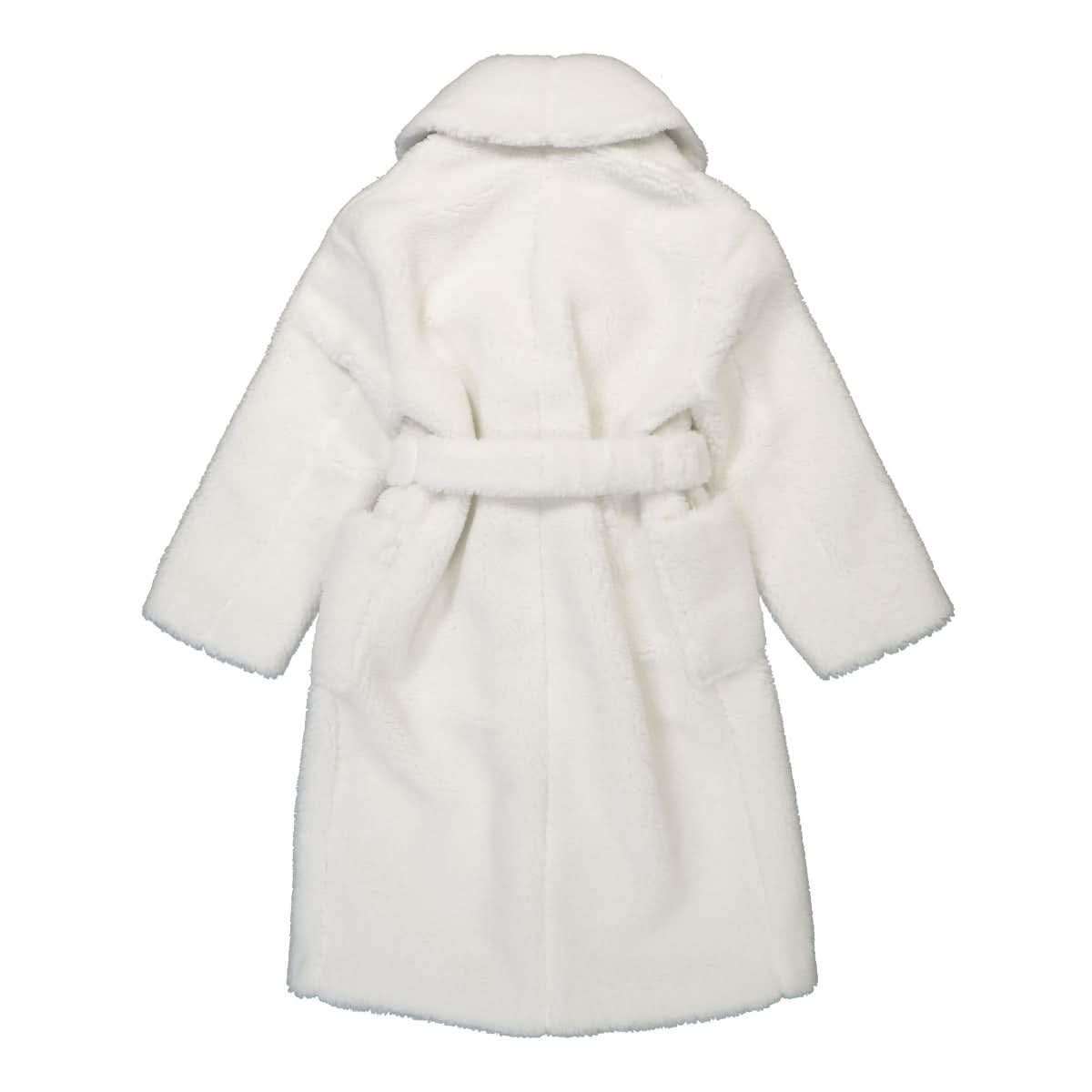 Casablanca Recycled Polyester Shearling Robe White Detail view 2 | Gate