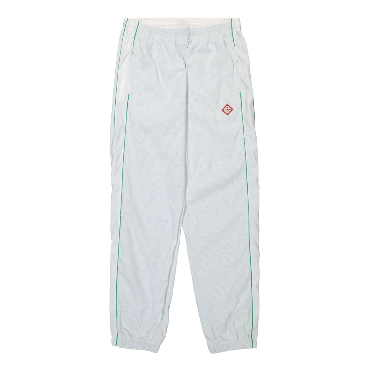 Casablanca Perforated Layered Track Pant White Detail view 1 | Gate