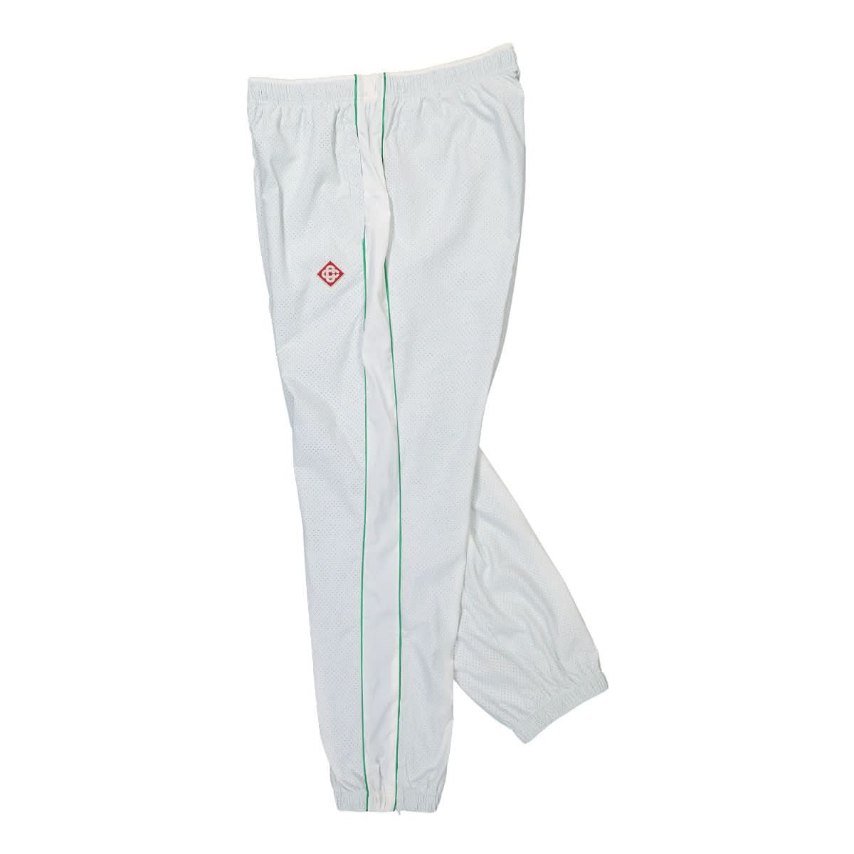 Casablanca Perforated Layered Track Pant White Detail view 3 | Gate