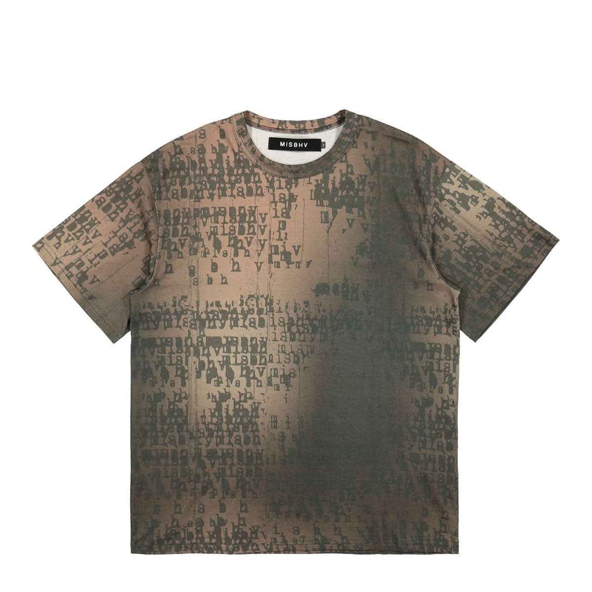MISBHV Typewriter T-Shirt Brown Detail view 1 | Gate