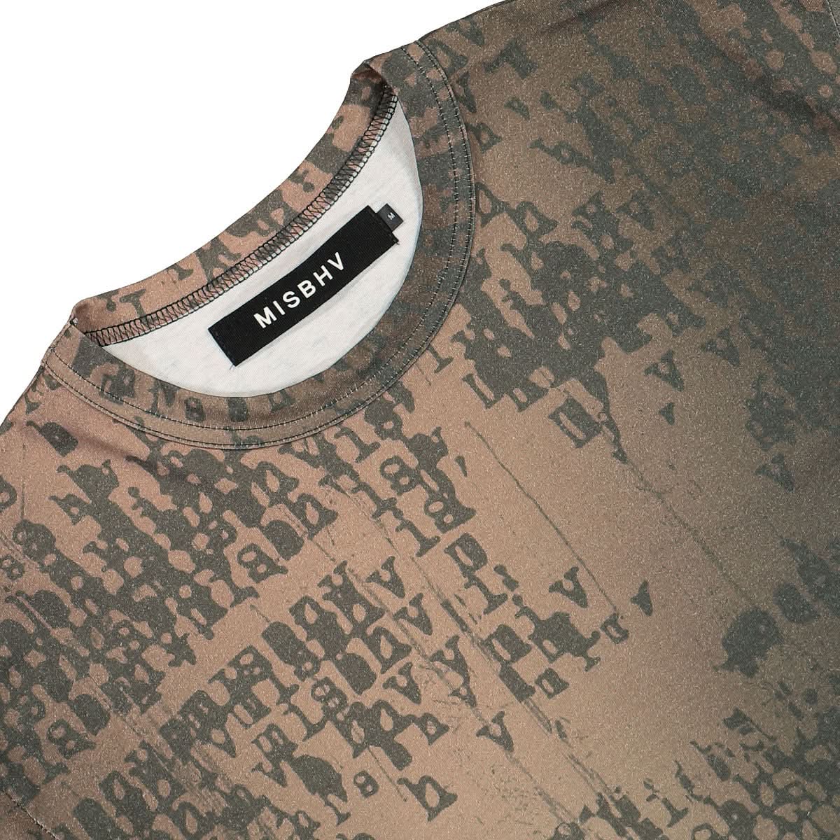 MISBHV Typewriter T-Shirt Brown Detail view 3 | Gate