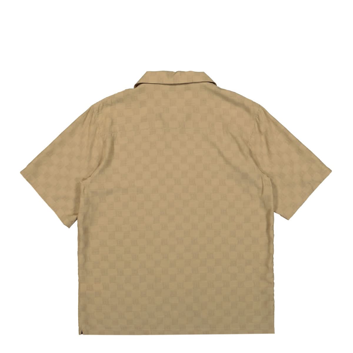 MISBHV Monogram Viscose Wool Shirt Beige Detail view 3 | Gate