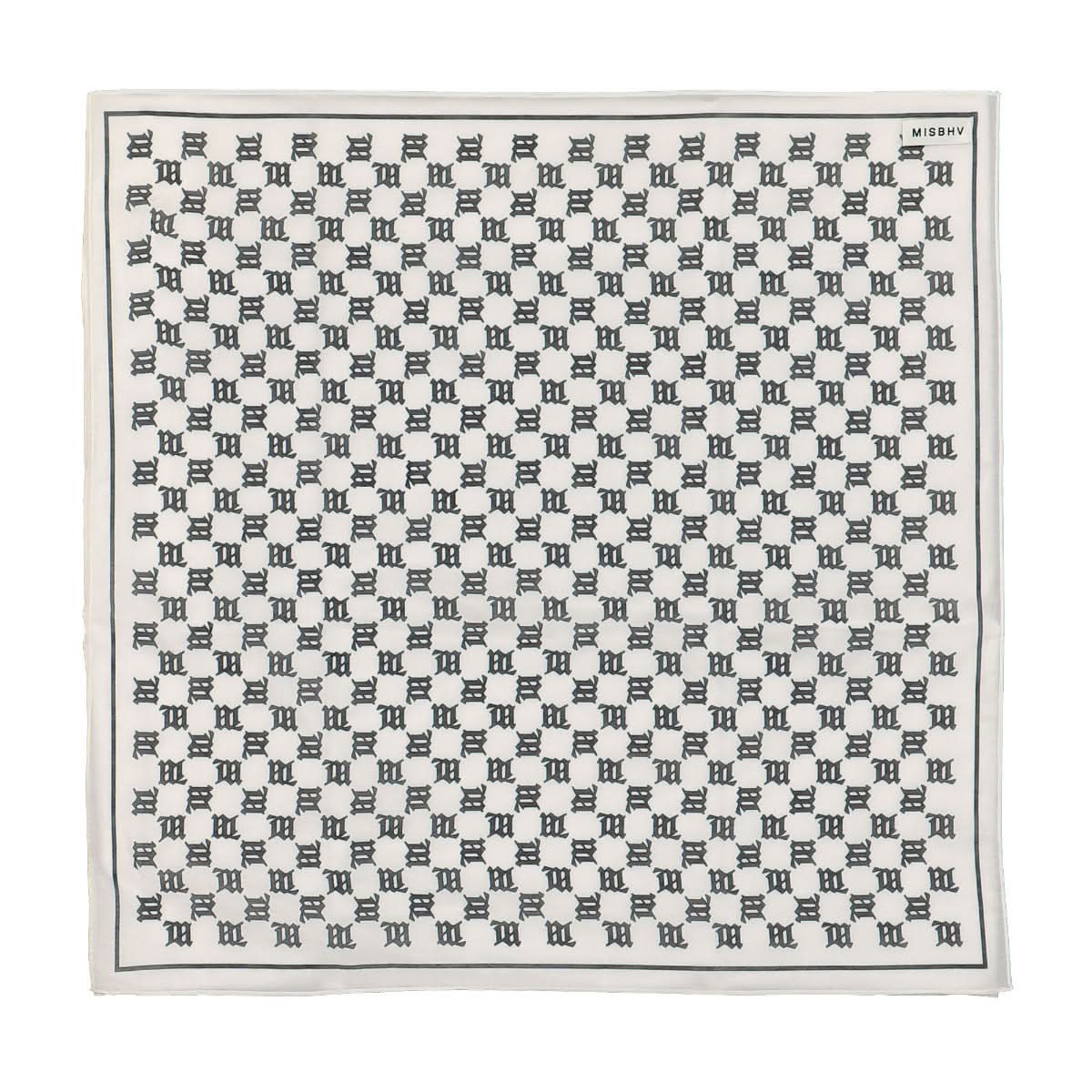 MISBHV Monogram Bandana White Detail view 2 | Gate