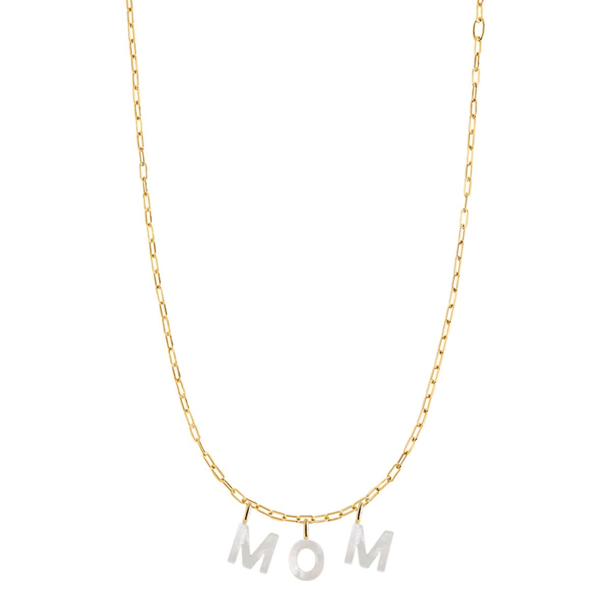 Maria Black Mom Necklace Gold Detail view 1 | Gate
