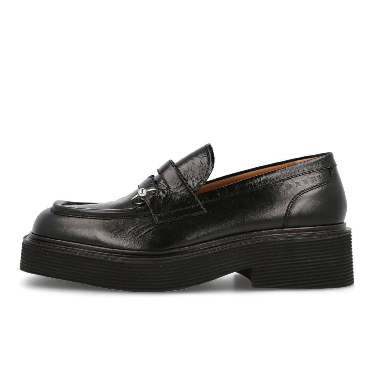 Marni Moccasin Shoe Black Loafers Detail view 1 | Gate