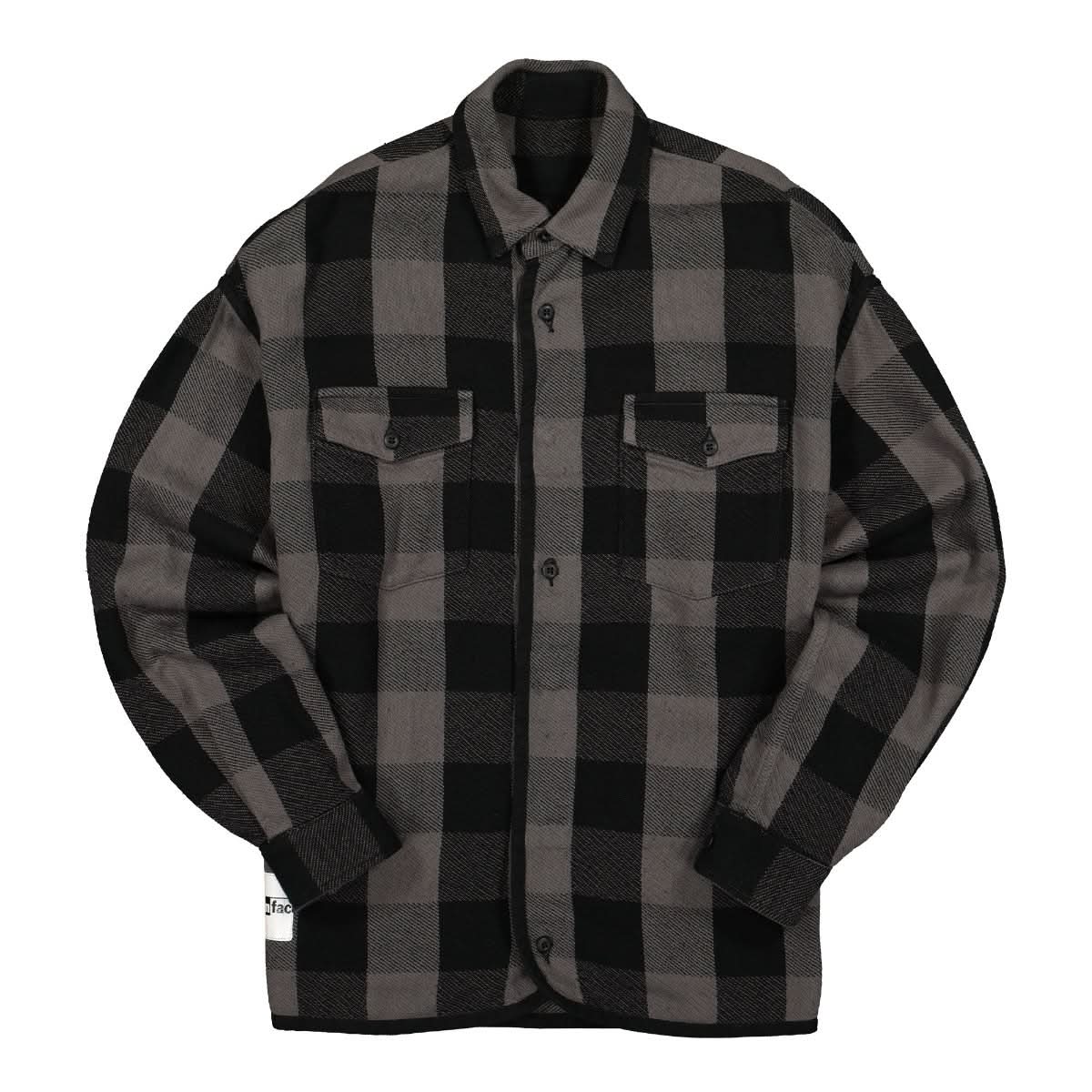 Facetasm Check Shirt Black Detail view 1 | Gate