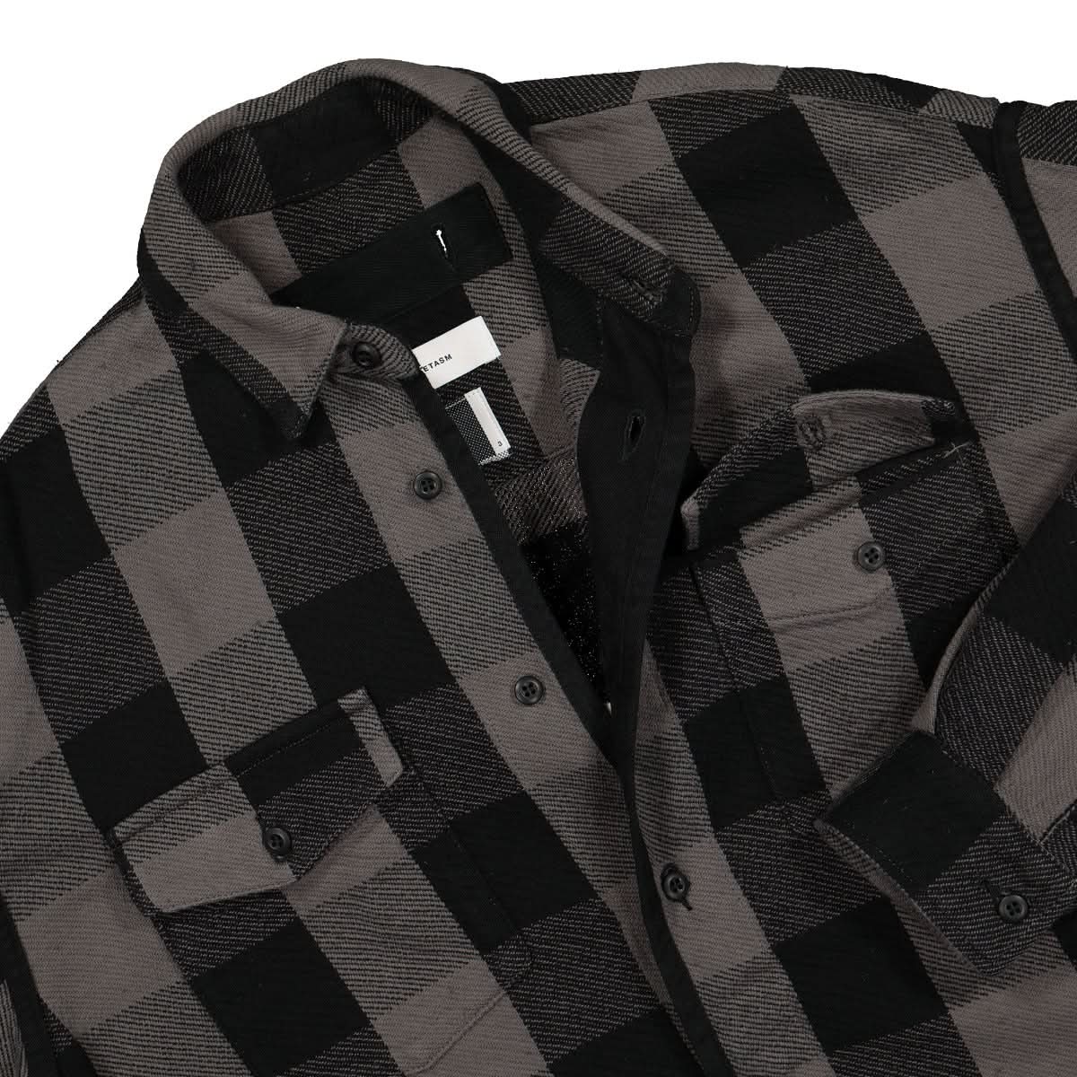 Facetasm Check Shirt Black Detail view 3 | Gate