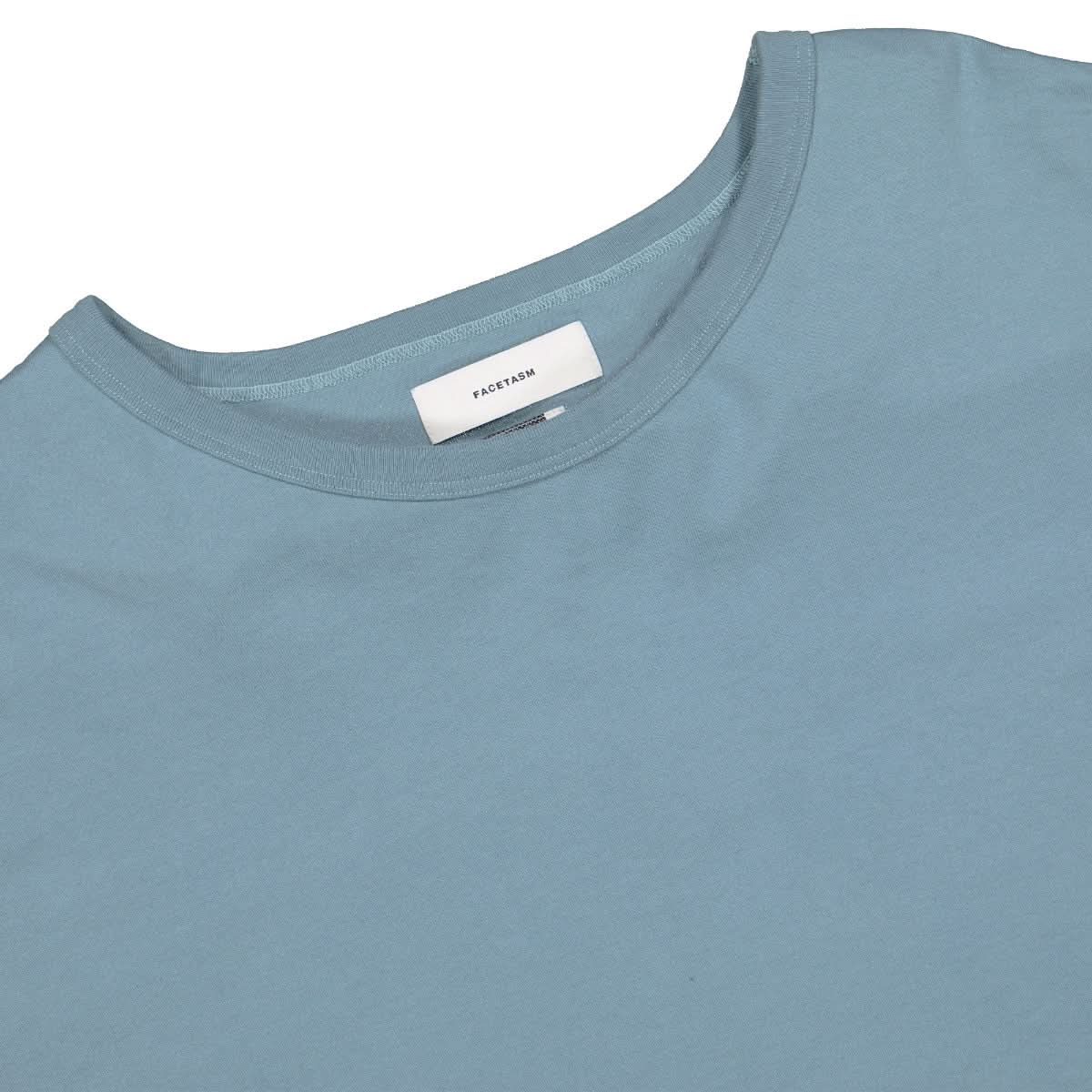 Facetasm Logo Rib Big Tee Blue Detail view 3 | Gate