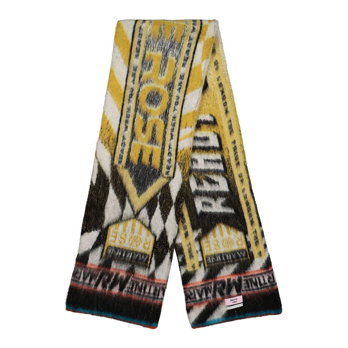 Martine Rose Ready When You Are Brushed Scarf Multicolor Detail view 1 | Gate