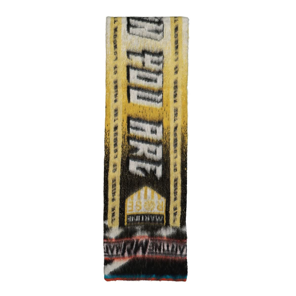 Martine Rose Ready When You Are Brushed Scarf Multicolor Detail view 2 | Gate