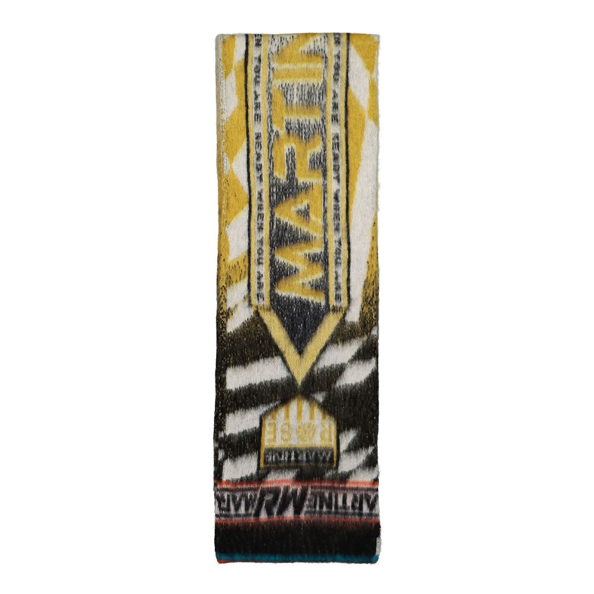 Martine Rose Ready When You Are Brushed Scarf Multicolor Detail view 4 | Gate