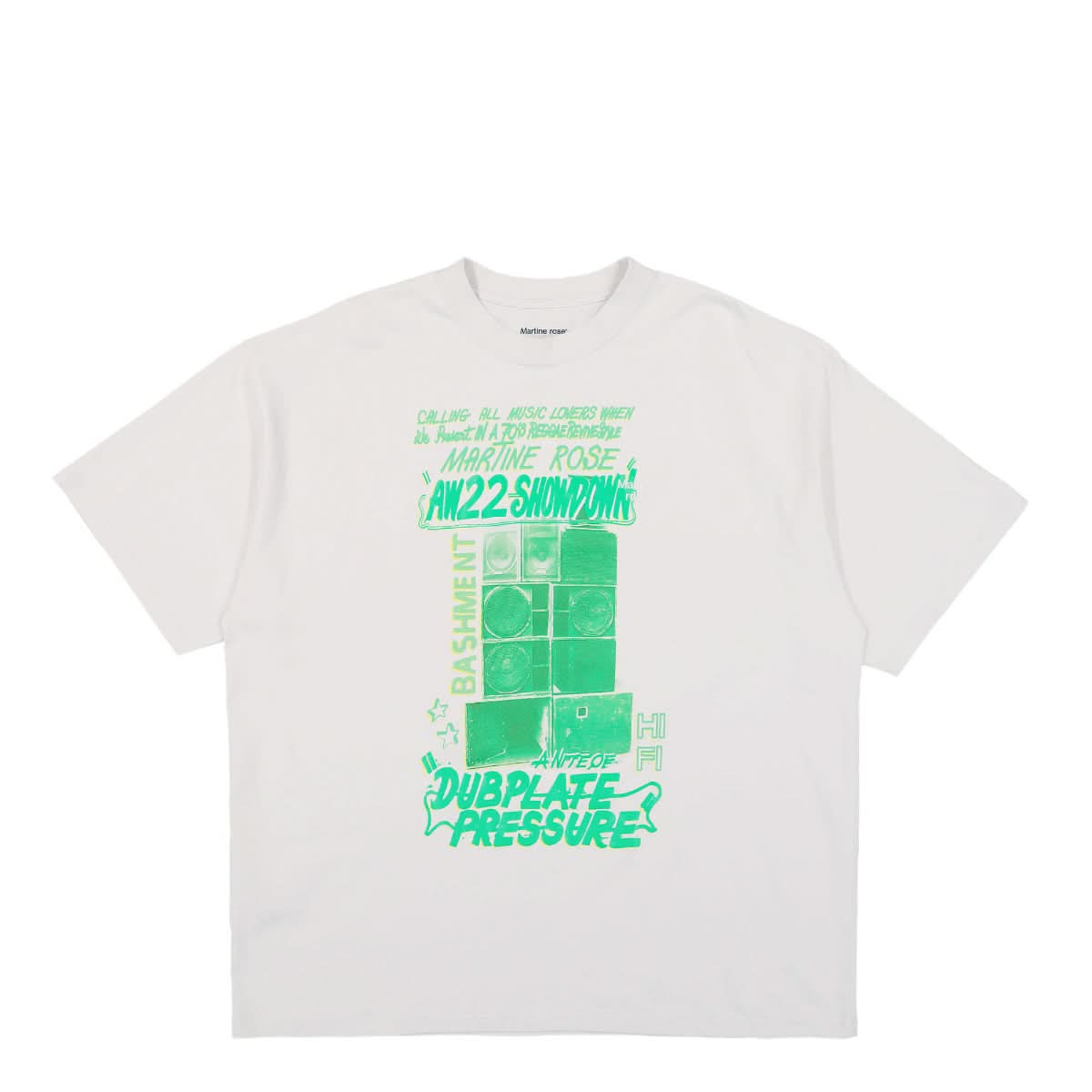 Martine Rose Oversized T-Shirt Grey Detail view 1 | Gate
