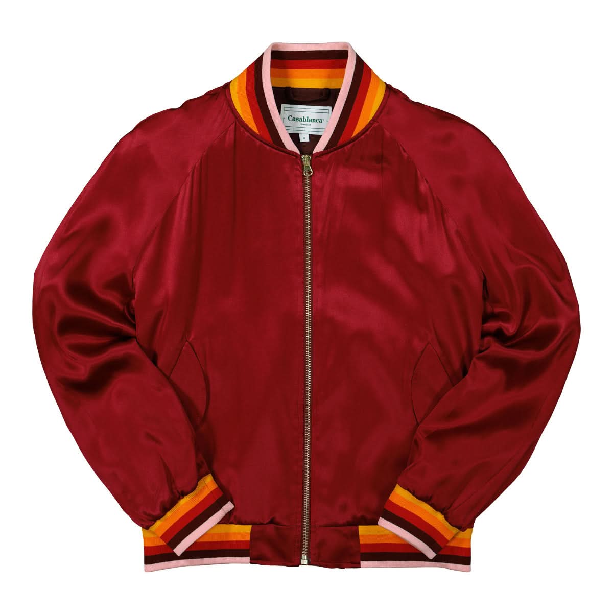 Casablanca Embroidered Souvenir Jacket Red Detail view 1 | Gate