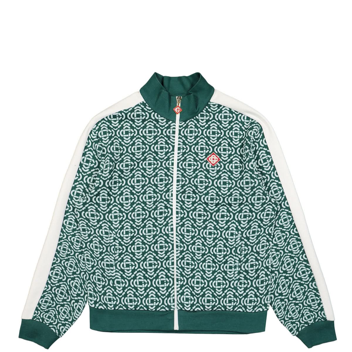 Casablanca Monogram Track Top Green Detail view 1 | Gate