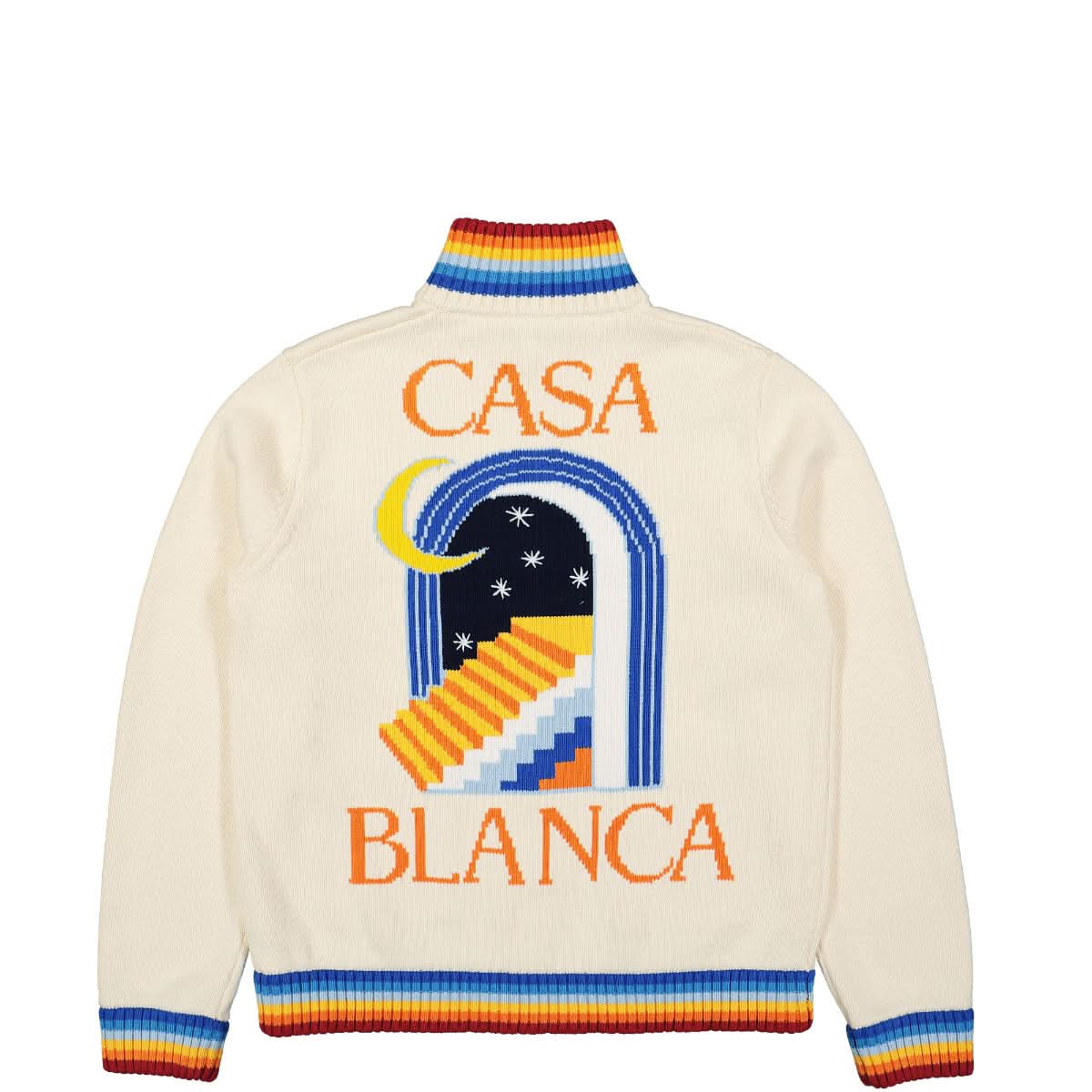 Casablanca Casa Club Jacket Beige,White Detail view 2 | Gate