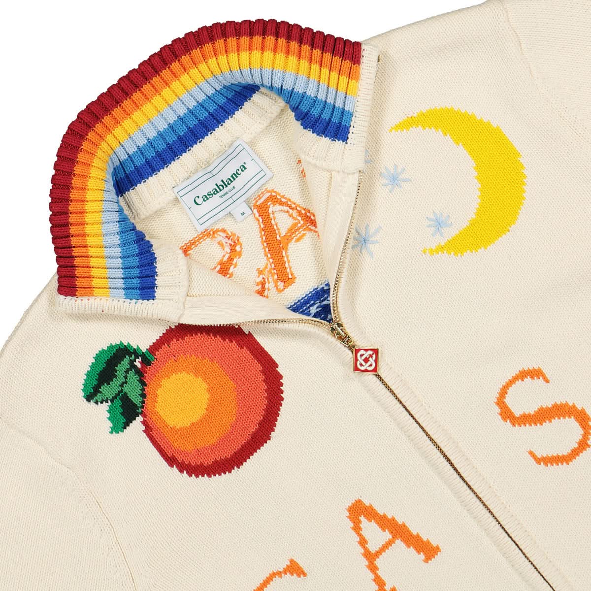 Casablanca Casa Club Jacket Beige,White Detail view 4 | Gate