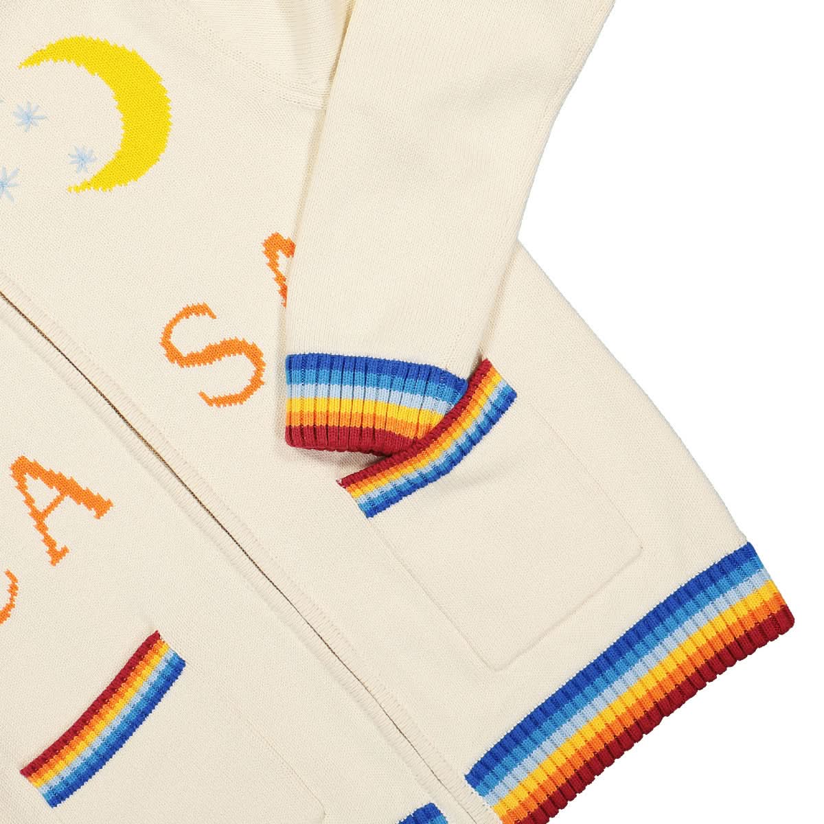 Casablanca Casa Club Jacket Beige,White Detail view 5 | Gate